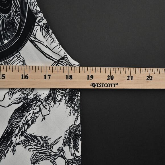 SCANDAL ITALY Womens Top Size M Molly Toile Black White Print Cami Blouse NEW‎ - Picture 3 of 10